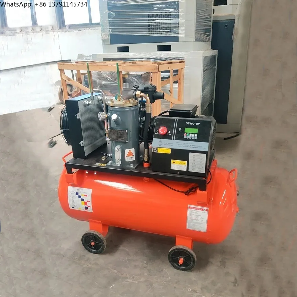 4.5kw 6HP 8/9/10 Bar Industrial Mini Screw Compressor Air Portable Car Air Compressor for Sale