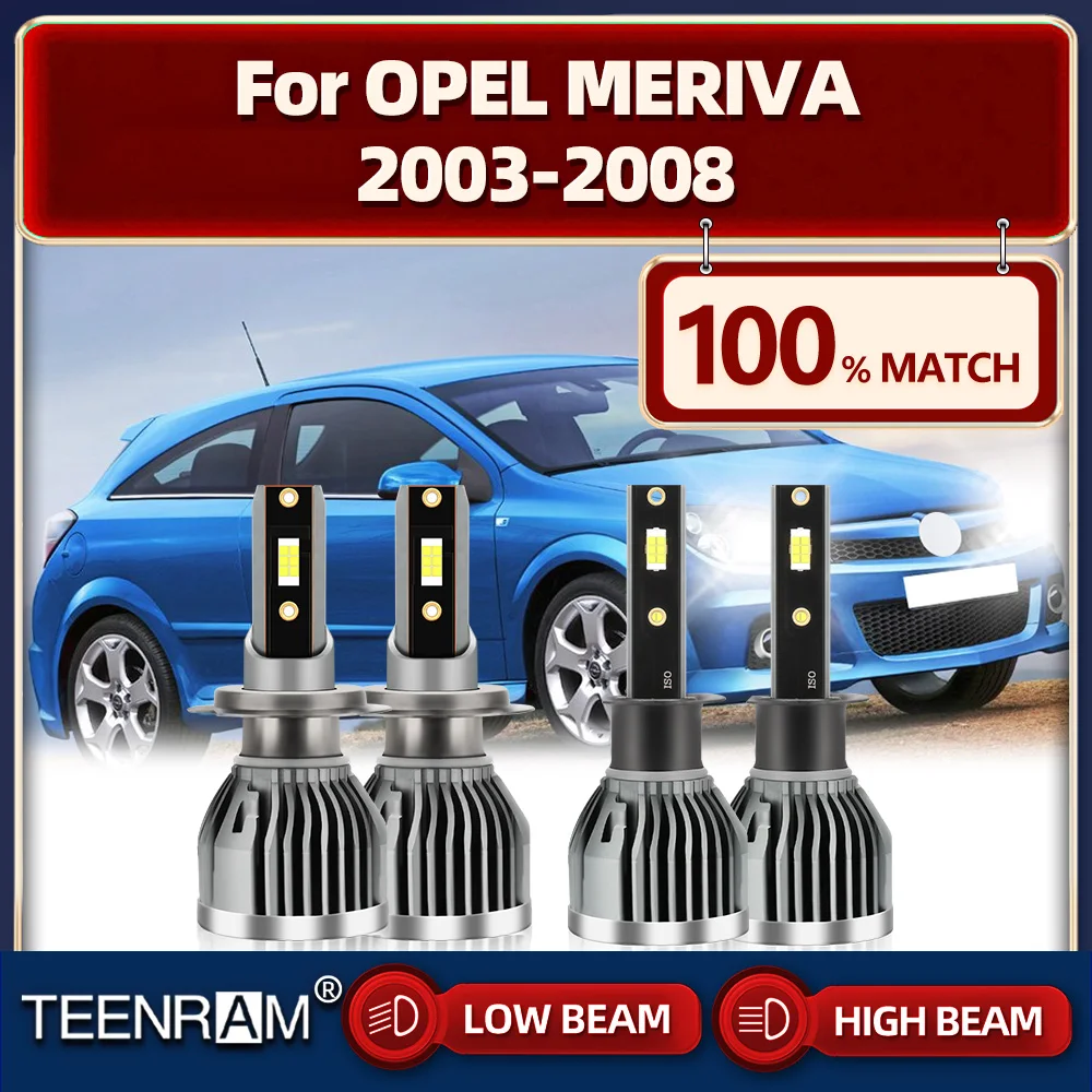 

240W LED Headlight Bulbs With Fan 40000LM CSP Chip Auto Lamps 12V 6000K White For OPEL MERIVA 2003 2004 2005 2006 2007 2008