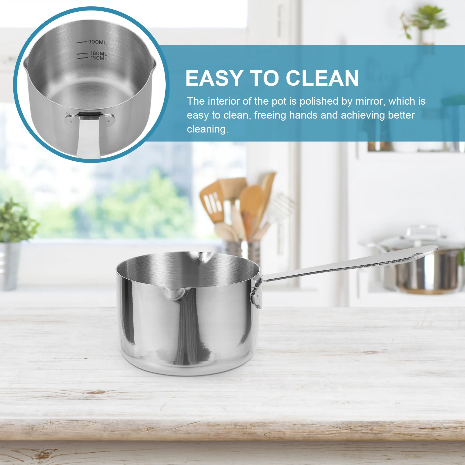 

Nonstick Small Milk Pan Flat Heat Resistant Frying Skillet for Gas Ceramic Stove Outdoor Barbecue Easy Clean Cooking Utensil