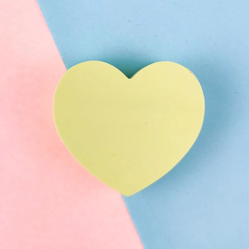 120 Folhas Coração Sticky Notebook Planner Sticker Notes Notepad Auto Sticky Note Pads Para Escritório Escola Papelaria Acessórios