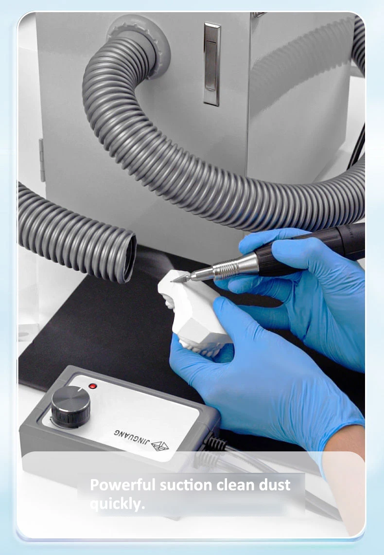 370W/550W Dental Dust Collector Extractor Dental Vacuum Cleaner Dental Lab Equipment Dust Suction Machine