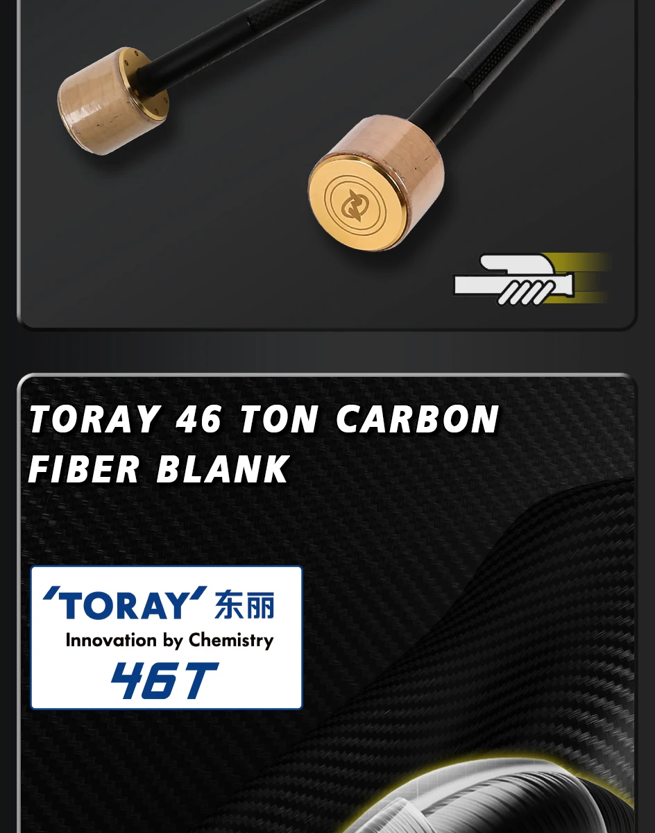 MIFINE LURKER Tubular&Solid Tip Spinnrute XUL/UL/L TORAY 46T Länge 1,85M/1,93M/1,96M für Barsch- und Bass-Angeln in Süß- und Salzwasser – Detail 7