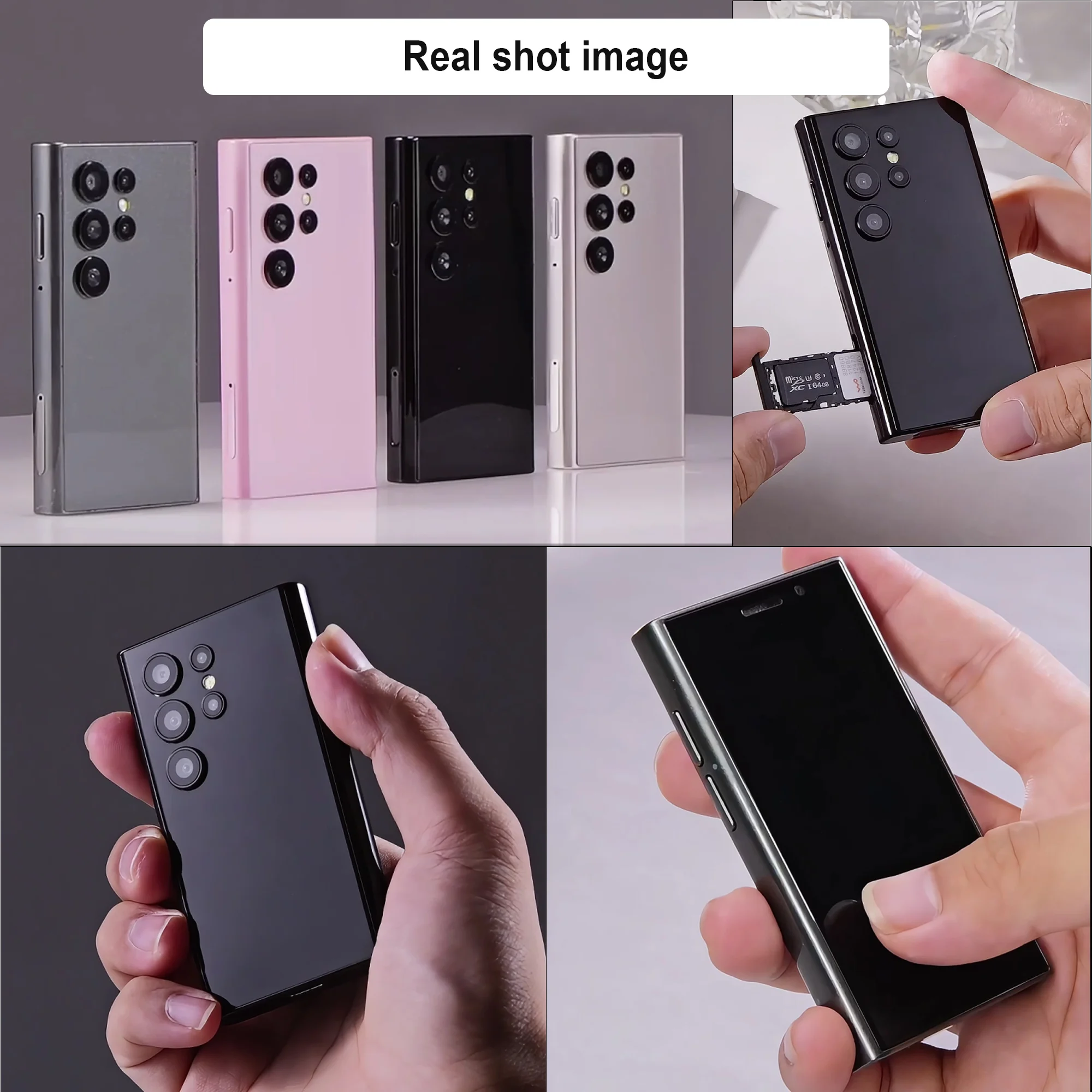 انخفاض سعر الجيل الثالث 3G WCDMA هاتف ذكي صغير 3.0 "عرض أندرويد 9.0 2GB RAM 16GB ROM Google Play Face Unlock هاتف محمول صغير ثنائي الشريحة #2