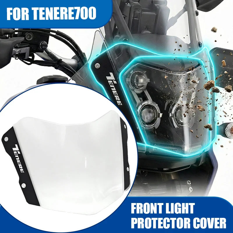 

FOR YAMAHA TENERE700 Tenere700 T7 2025 Front Light Protector Cover T700S Tenere700 Rally Acrylic Headlight Protector Light Cover