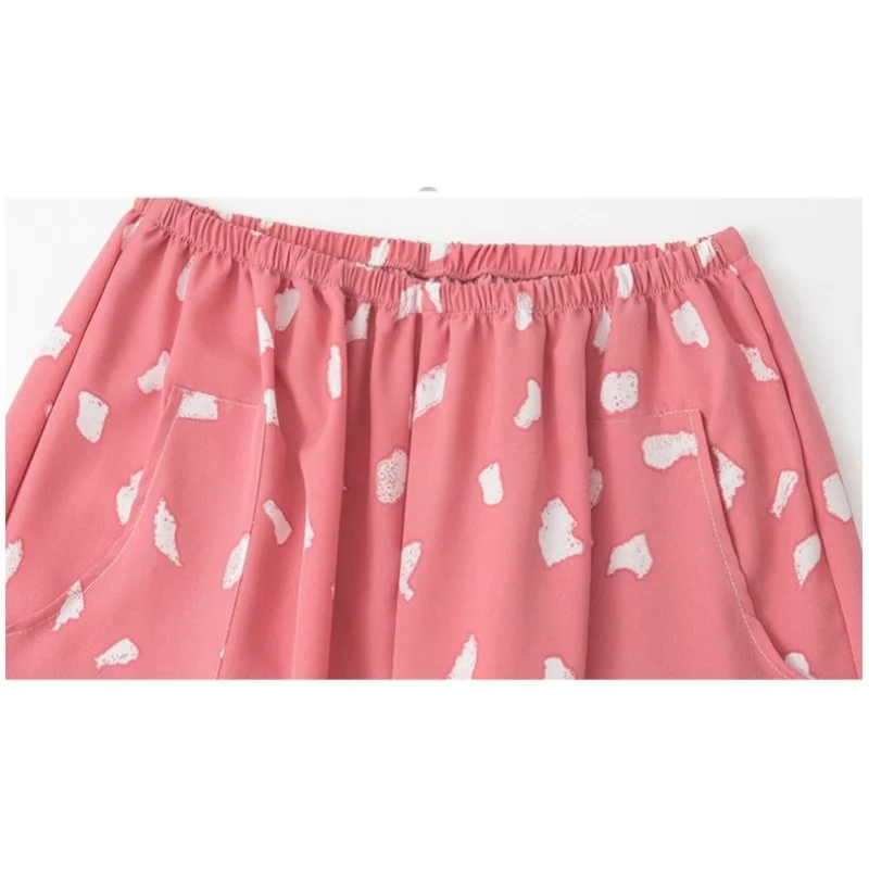 Middle Aged Mother Two-piece set XL-6XL Plus Size Homewear summer Hot Sale Pajamas Set Short Sleeve Conjuntos De Pijama Feminino