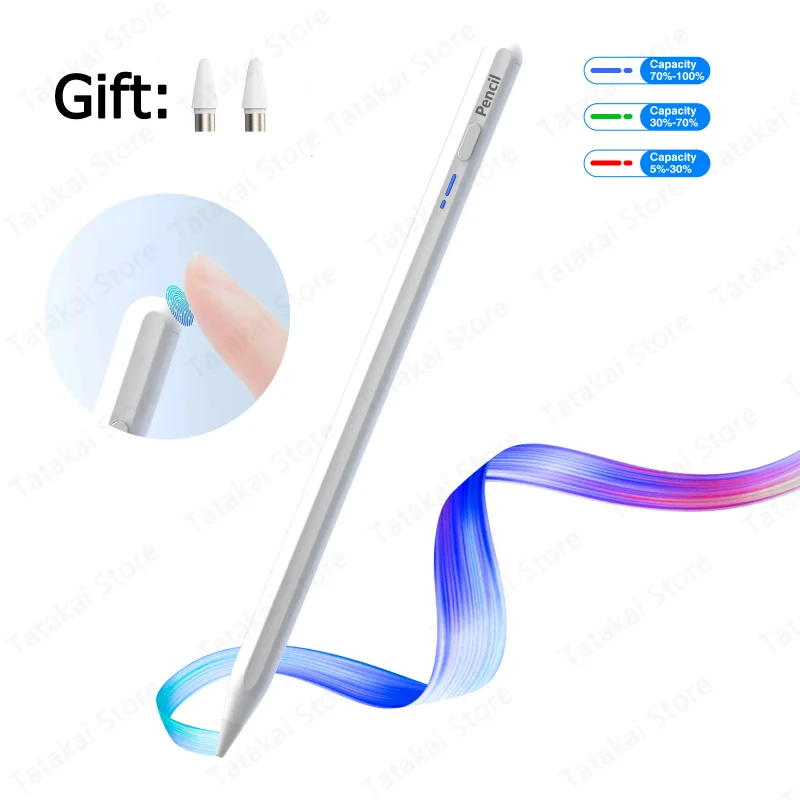 

Universal Touch Stylus Pen for Apple Pencil 10.2 9.7 Pro 11 12 9 Air 4 5 Mini 6 Stylus Pen for iPad Samsung Xiaomi Redmi Lenovo