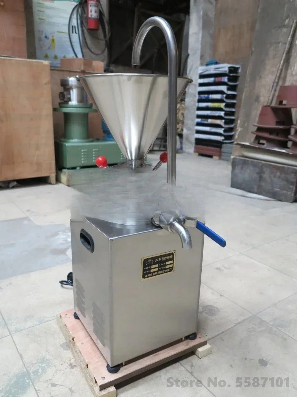 Industrial Colloid Mill Machine Red Chilli Sauce Peanut Sesame Butter Chocolate Beans Paste Grinding Maker for Jam Production