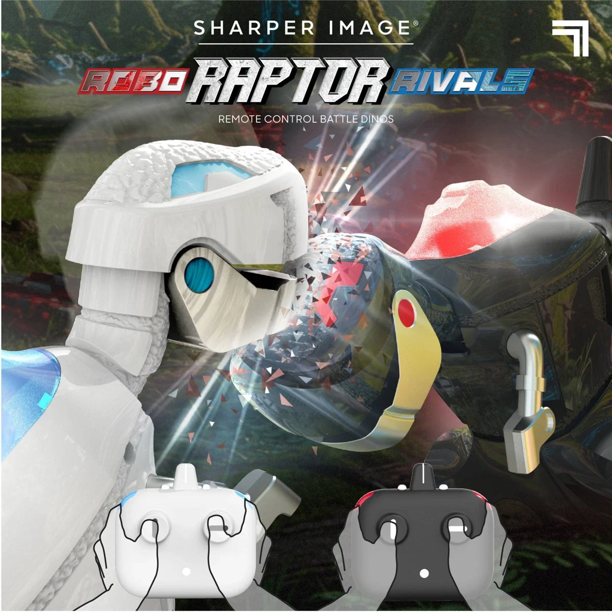 Sharper Image Robo Raptor Rivals Remote Control Battle Dinos