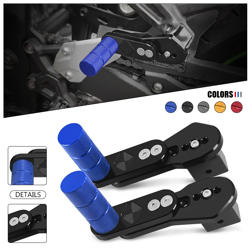 

New Motorcycle Multi-angle Telescopic Foot Pegs Footrests Adjustable Rear Rider Footpegs Pedals For MT-07 MT-09 MT-10 MT07 MT09