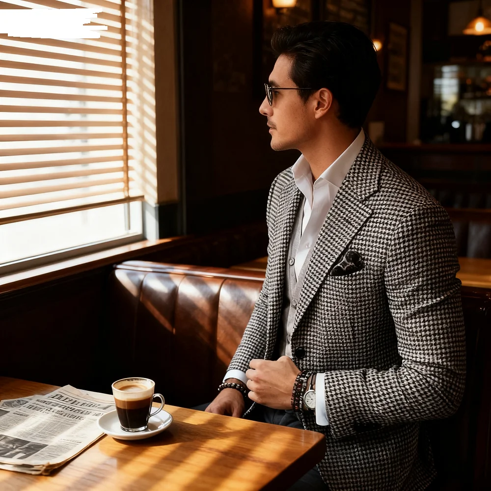 

Мужская бархатная куртка для курения в американском стиле с зубчатыми лацканами, приталенный мужской пиджак, цельный костюм, готовый к отправке