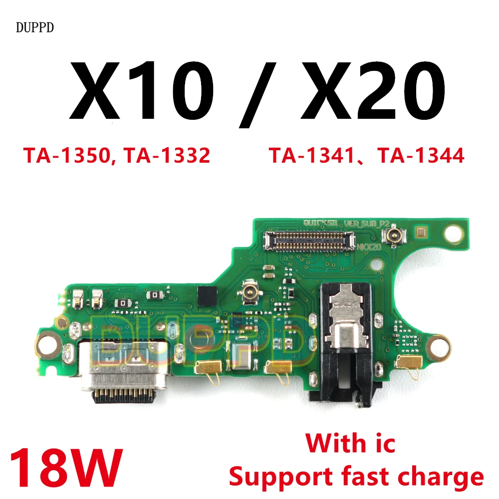 

Разъем для зарядки USB и док-станции для Nokia X20 X10, гибкий кабель с микрофоном, плата TA-1350 TA-1332 TA-1341 TA-1344
