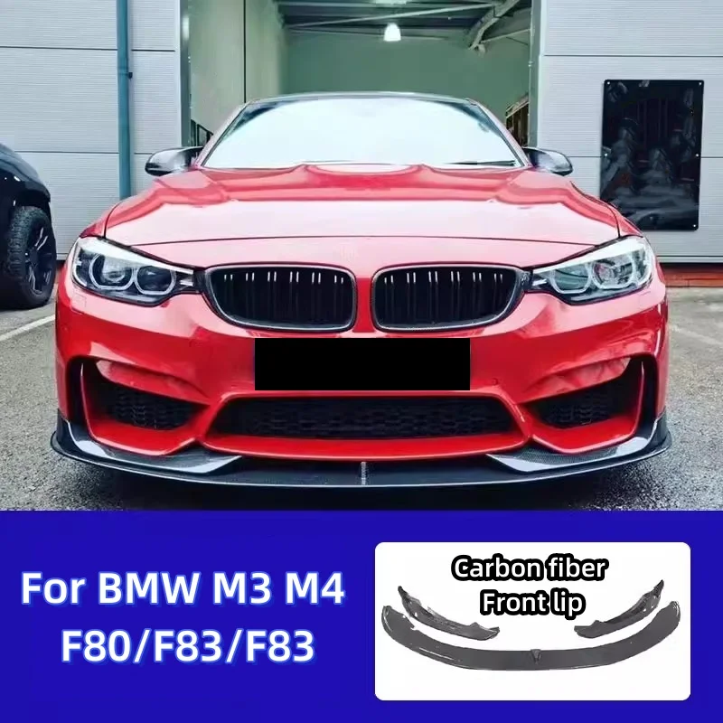 

Передняя губа из углеродного волокна для BMW M3 M4 F80 F82 F83, Модифицированная Автомобильная маленькая объемная Передняя лопата, автомобильные аксессуары