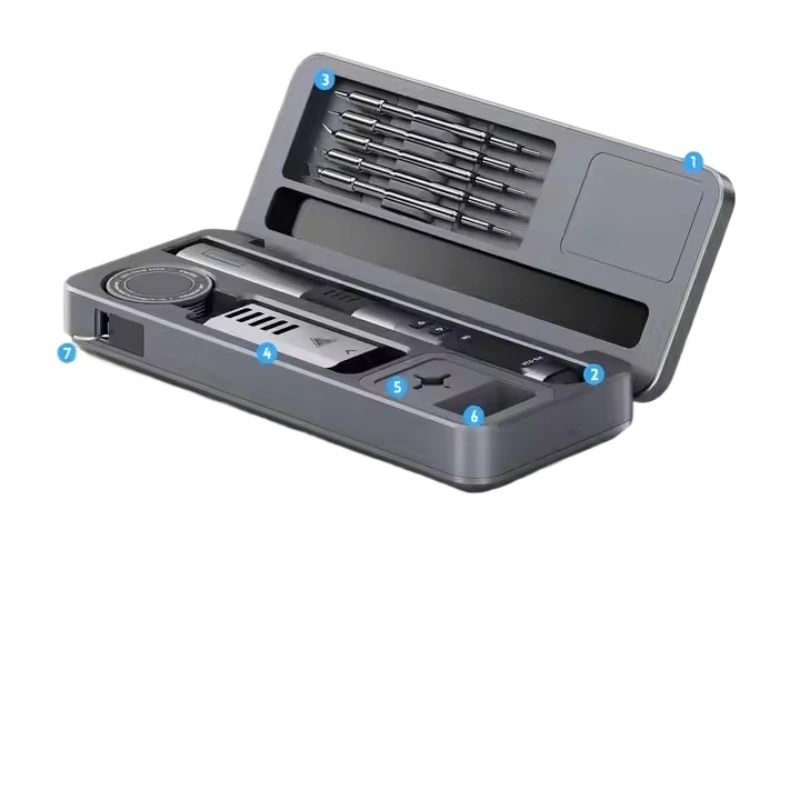 HS-02A HS-02B Soldador eléctrico alto Caja de almacenamiento portátil duradera de 100 vatios con acabado de herramientas de soldadura