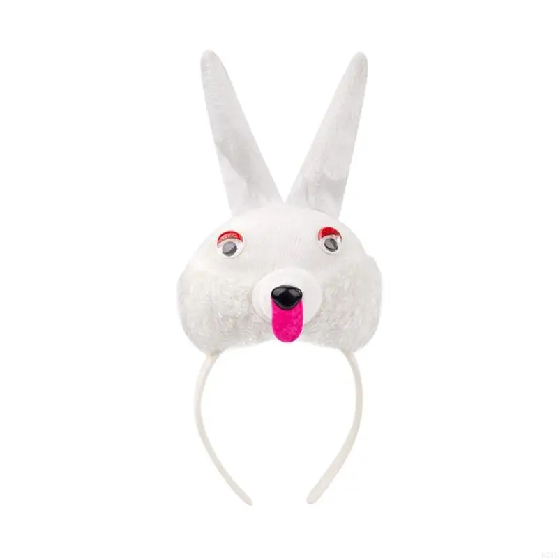 DXAE Animal Bunnies Costumes Accessories Bunnies Ears Headband Tail Bowtie Gloves Kids Halloween Cosplay Party Props