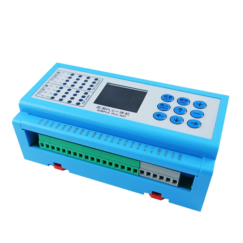 

16 Input 16 Output Transistor Output Easy Programming PLC 2 Channel Analog Output 0-10V 0-20mA with RS485 for Touch Screen