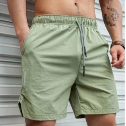 2024 NEW summer Men Shorts Light Weight Thin Short Pants Running Fitness Shorts Men gyms Quick-drying Drawstring sports Shorts