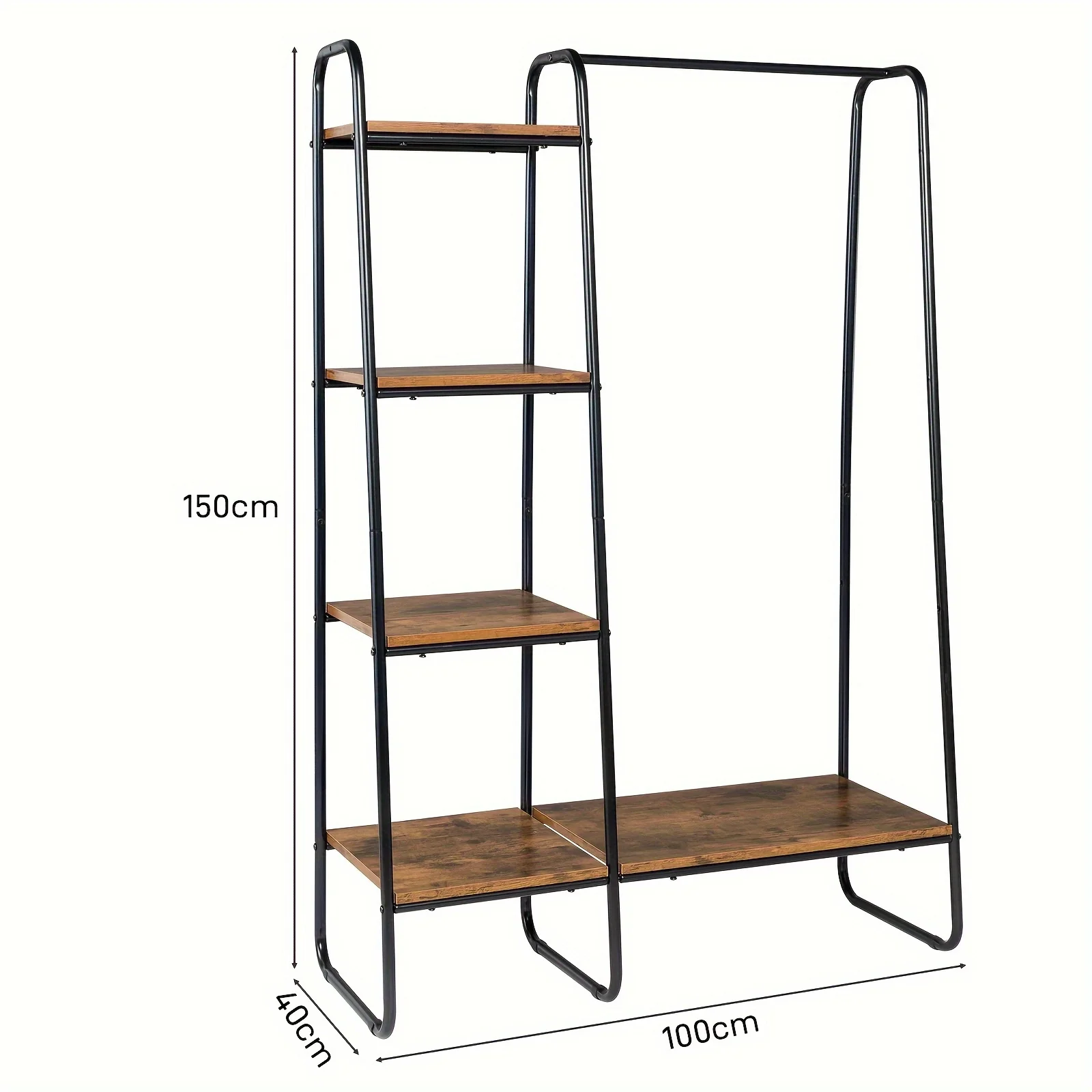 

Garment Rack, Multifunctional Clothes Storage Rack Freestanding Wardrobe Closet Clothes Rack Organizers