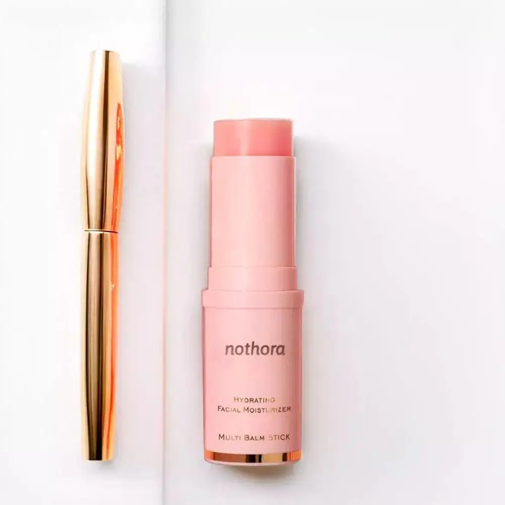 Nothora Pure Collagen Wand Pink Multi Balm Stick Facial Moisturizer Plumping Firming Boosts Elasticity for Face Eye Neck Care