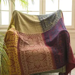 Bohemian Cover Blanket Sofa Towel Fabric Sofa Cover Grunge Living Room Sofa Decoration Bedding Home Decoration Throw Blanket