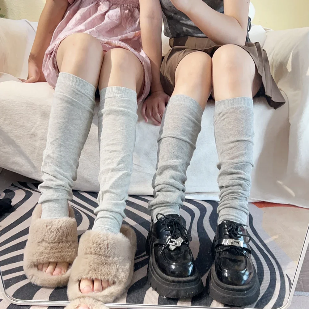 Fashion Women Autumn Winter Night Teaching Room Ballet Foot Socks Hose Stepping Cotton Leg Warmers Solid Color Pile Up Calf Sock