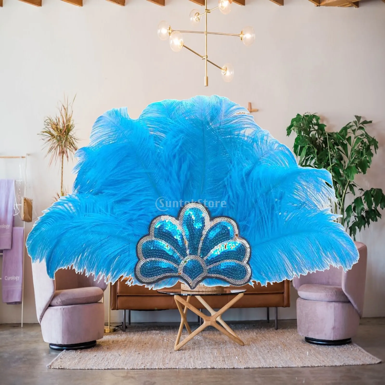 Cloth Feather Headpiece New Head Jewelry Accessory for Variety Show Carnival Masquerade Event