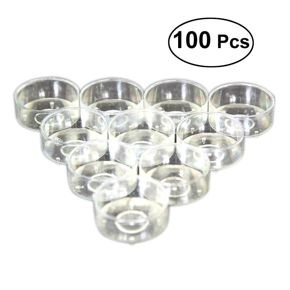 

100 Pcs Plastic Holder Clear Cup For Temple Supplies Plastic Holder Cup