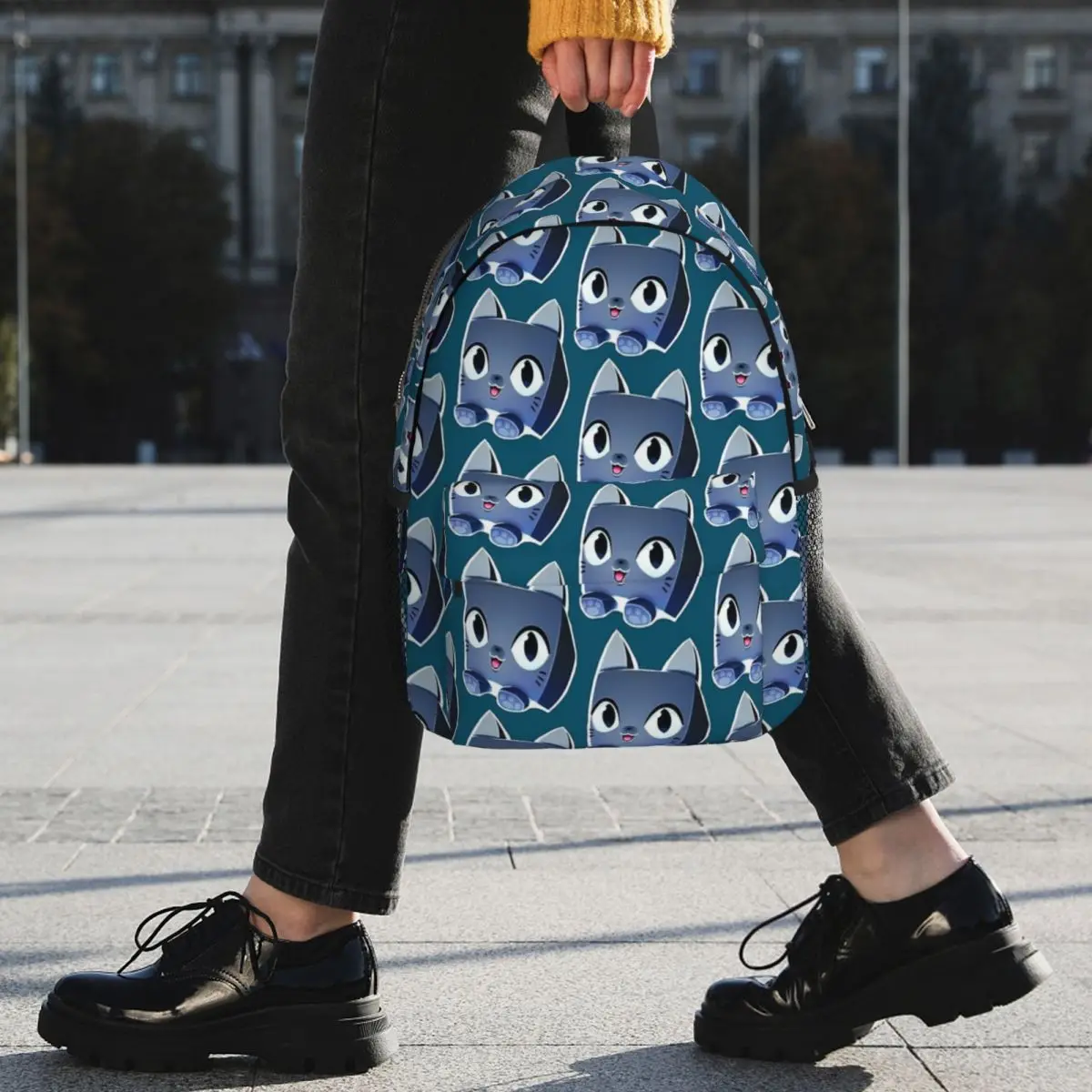 Mochila simuladora de mascotas con código X, morral escolar de dibujos animados para estudiantes, mochila de viaje, bolso de hombro de gran capacidad