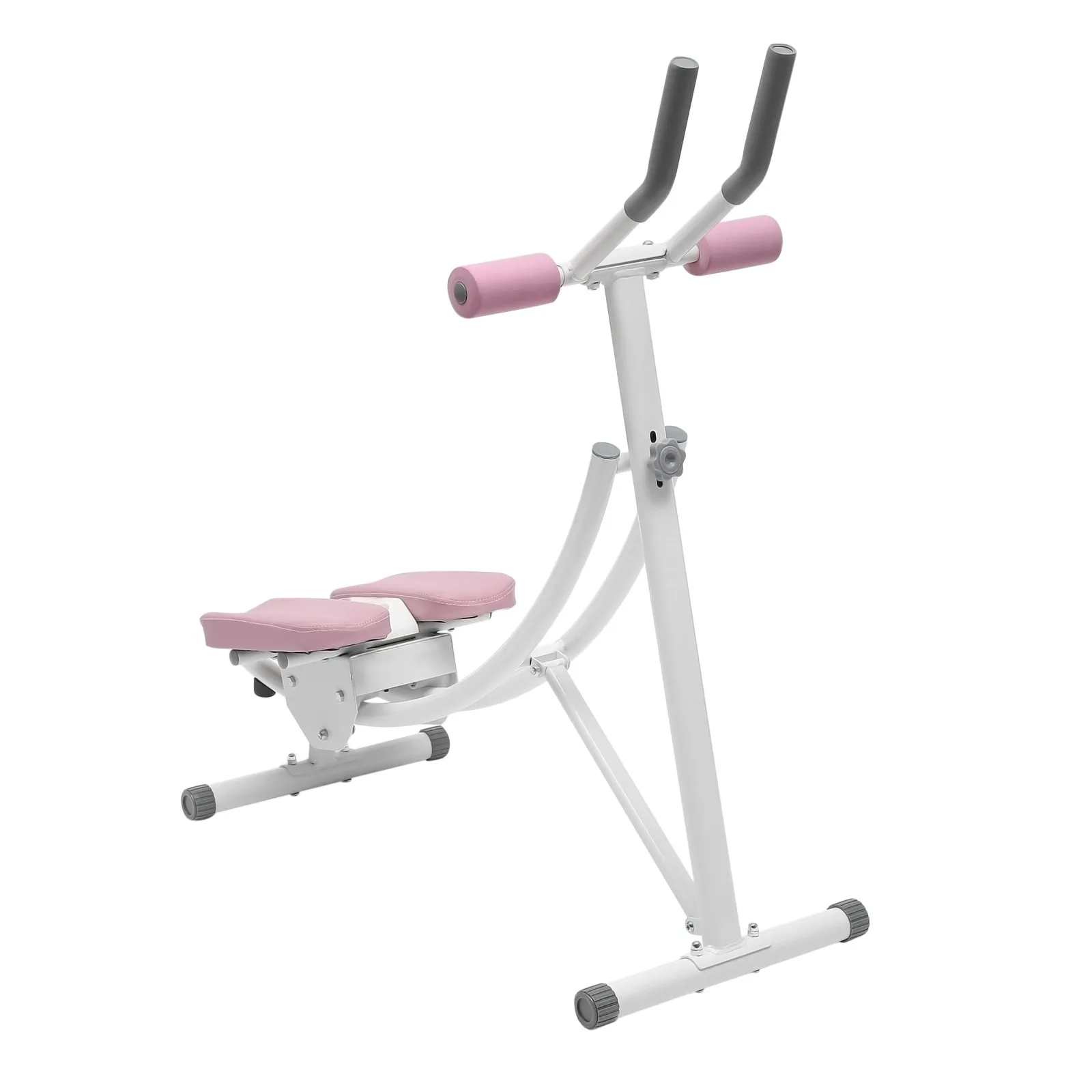 Ab Workout Machine Adjustable Ab Trainer Abdominal Trainer Foldable Ab Crunch Machine for Home Gym,Load 330 Lbs