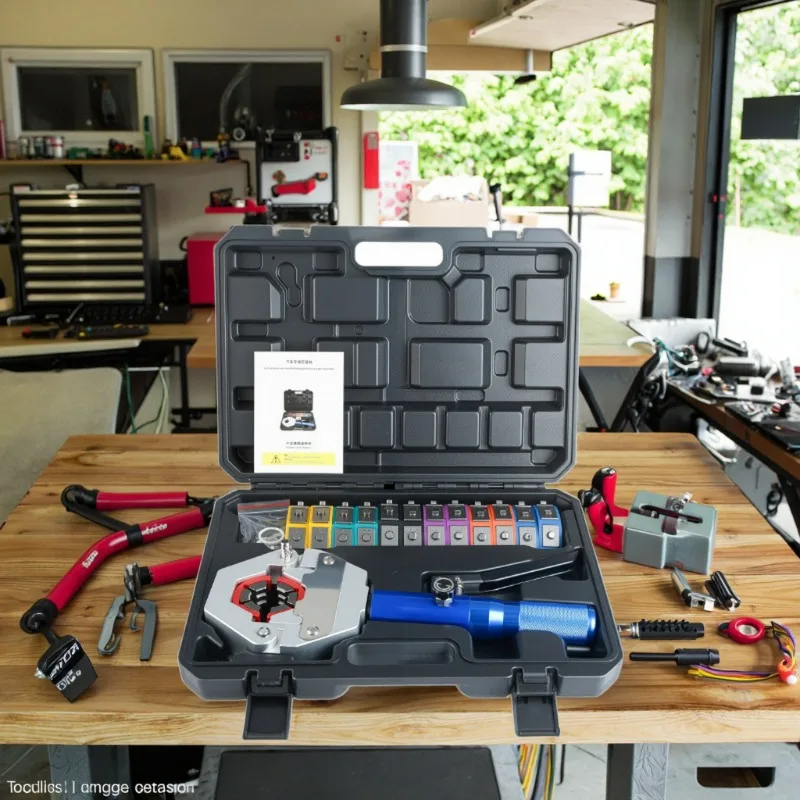 

FS-7842 High-quality Ac Hose Crimper Kit Portable Manual A/c Hose Crimper