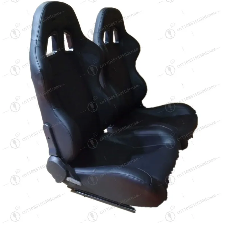 Modified Car Seat Adjustable Recliner Single Slide Rail Pineapple Cloth Racing Seat for Go Kart VR Simulator