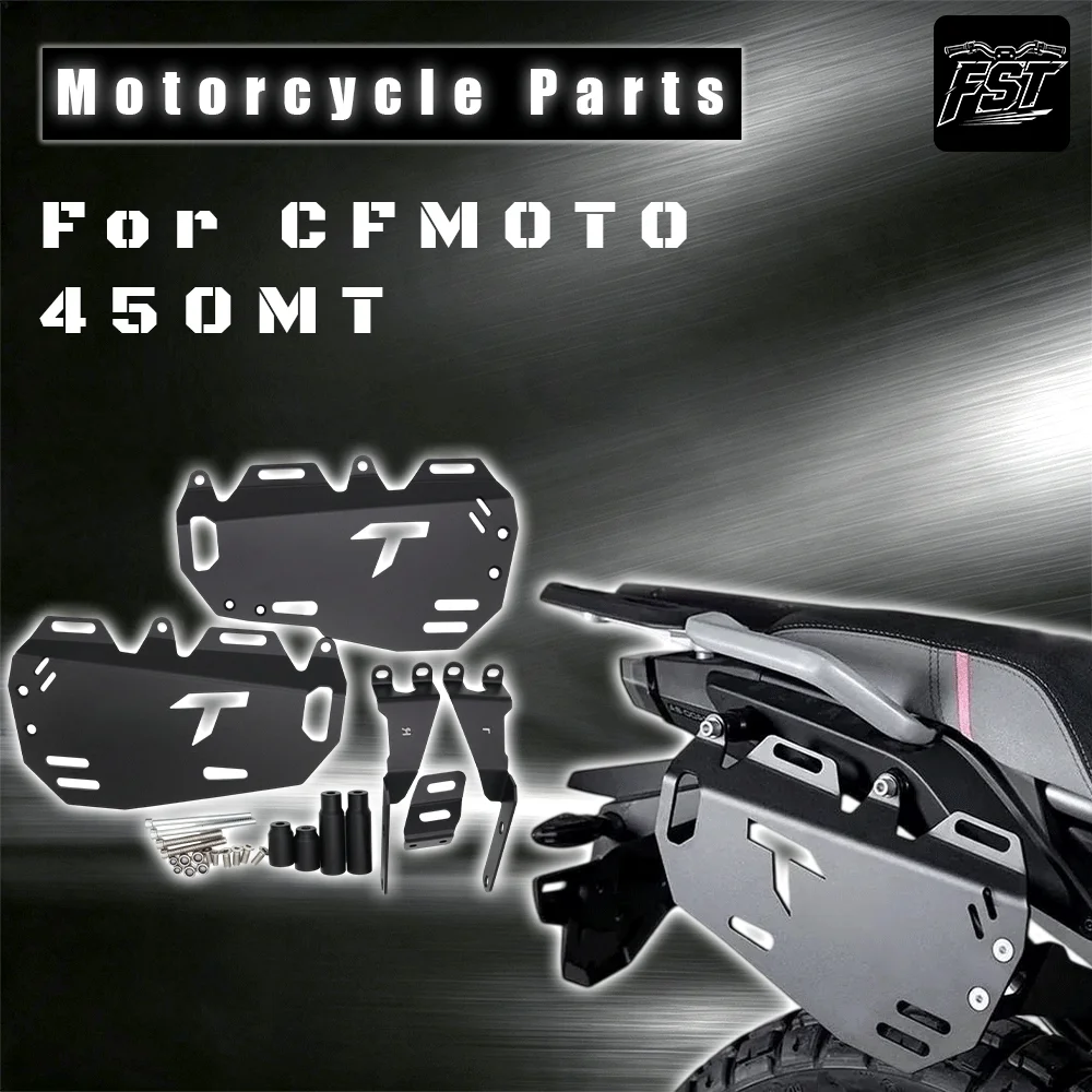 Aluminum Side Rack Tactical Mount Plate Saddlebag Bracket Accessories for CF Moto 450MT Motorcycle Modification