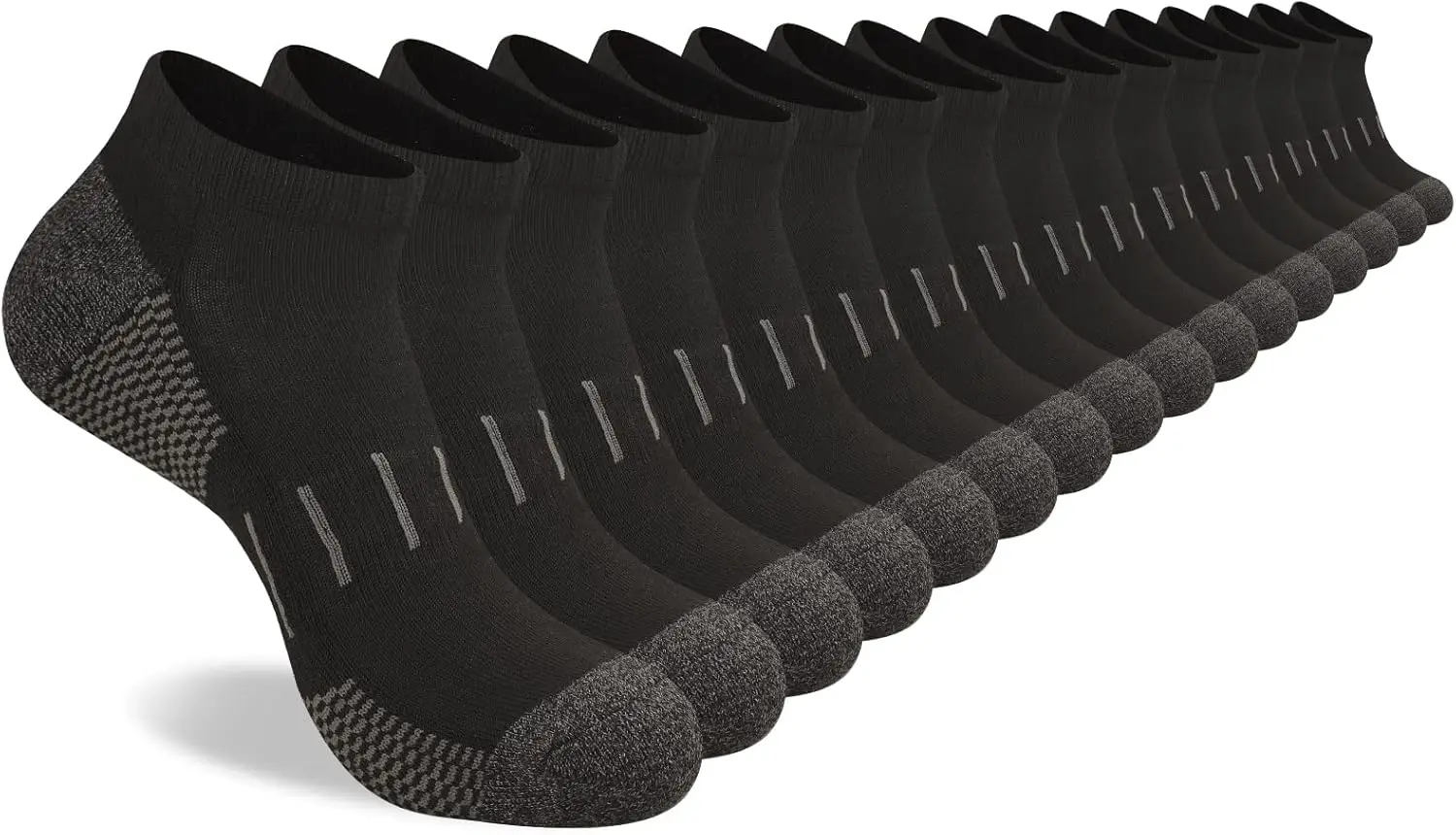 

Men's Athletic Ankle Socks Moisture Wicking Cushion Sports Running Low Cut 8 Pairs