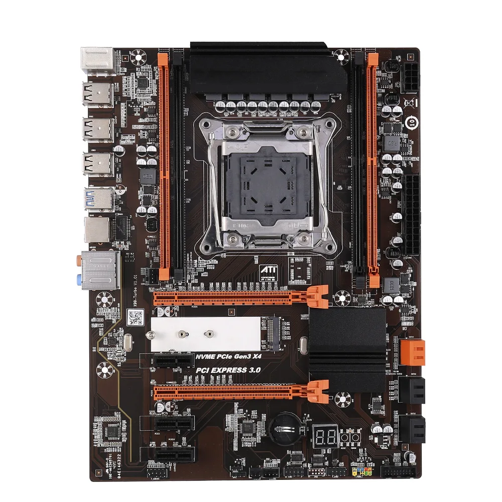 Komputer motherboard X99Turbo hingga strong E5 LGA 2011-V3CPU desktop DDR3 memori ECC server 128GB