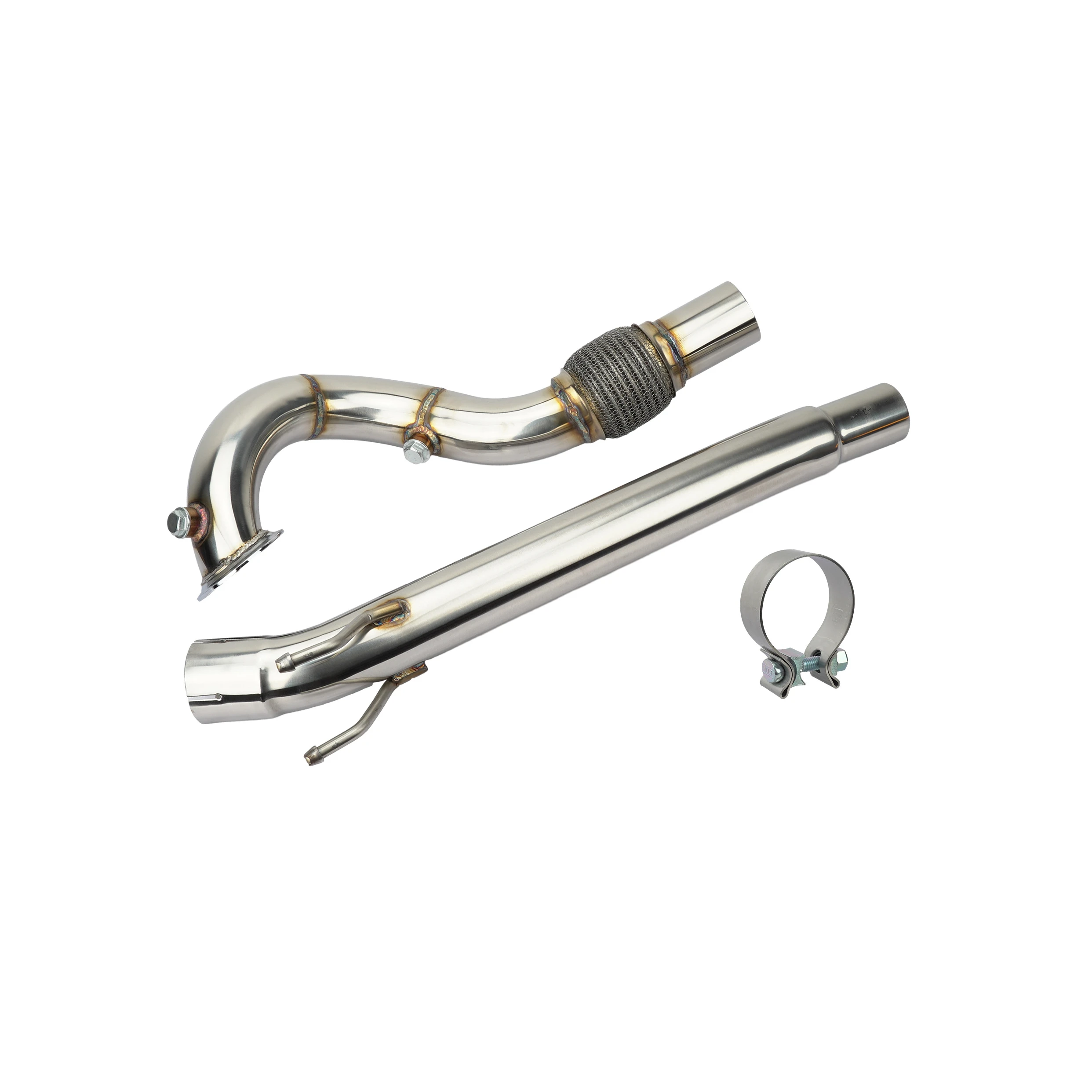 Car Exhaust Downpipe for  Golf MK7   A3  Kodiaq Mk1 MQB 2.5inch EA211 1.4T Engine Racing Down Pipes