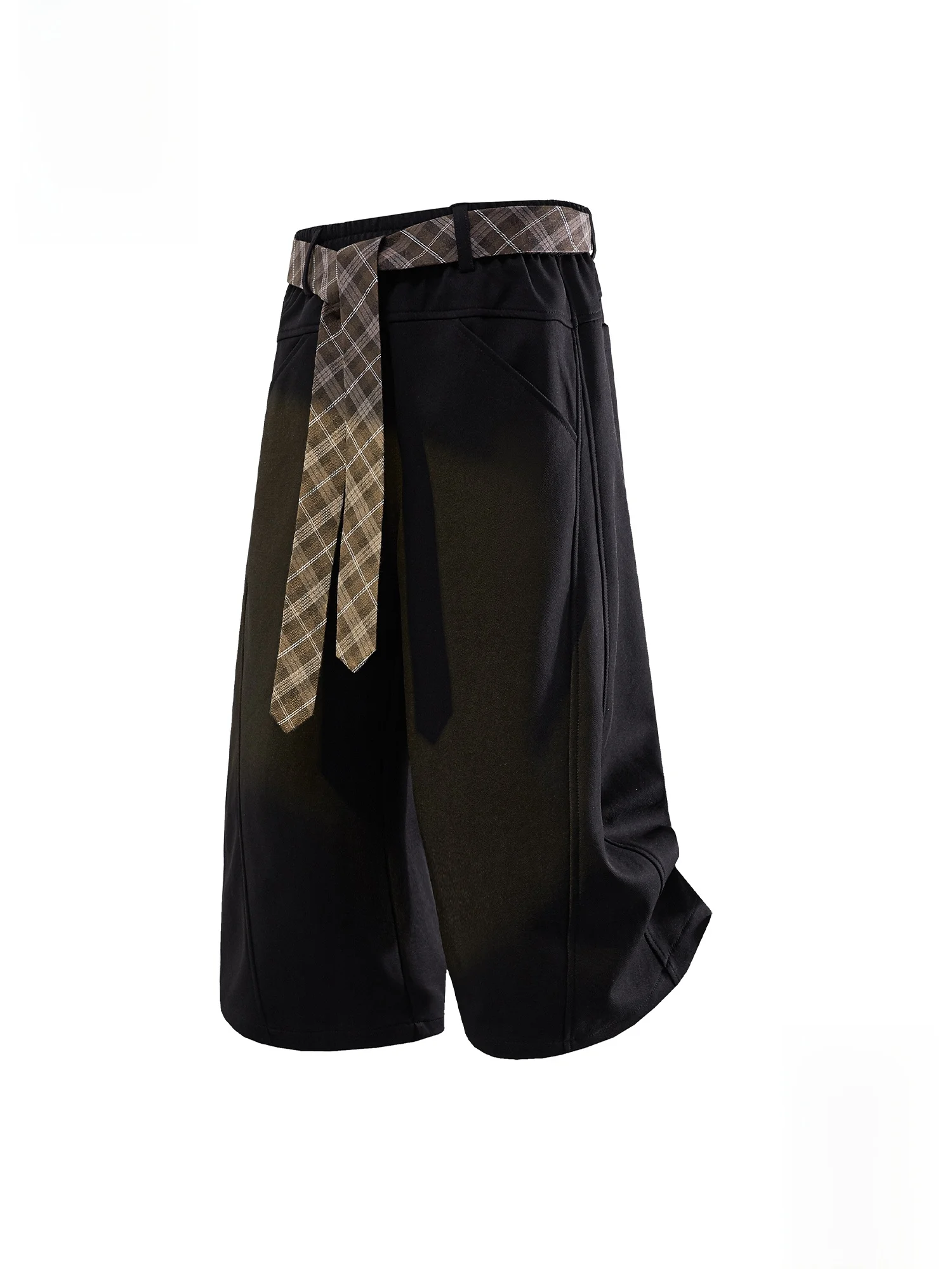 

PaulFrank Leisure Men's Mid-Waist Pants Summer Che Design Breathable Straight Leg Casual Trousers Seven-Foot Length