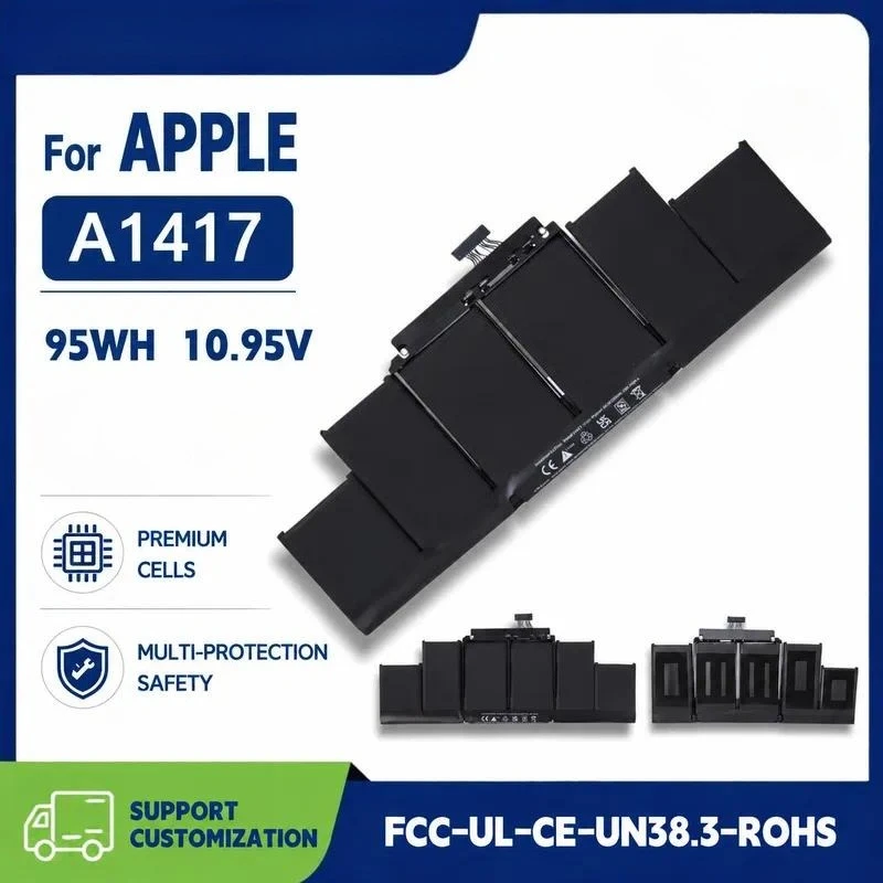 Replacement Battery for Apple for MacBook Pro 15 inch A1398 A1417 MC975 MC976 ME664 ME665 Laptop Internal Battery