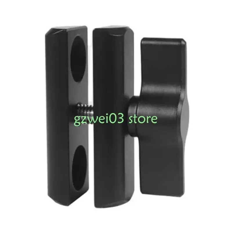 

Y8AC Double Socket Arm Holder Clamp for 17mm Ballhead Clip Holder Mount for Active Lifestyles