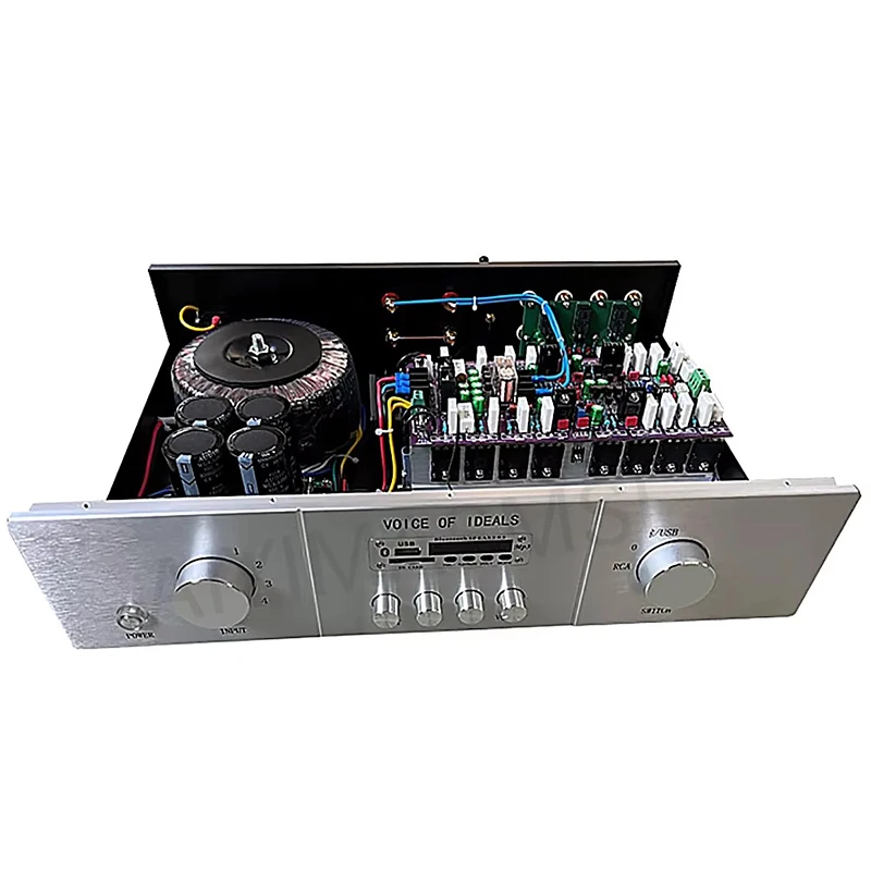 AIYIMA SMSL 2.0 Stereo 400W HIFI Amplifier USB Remote Control Bluetooth 5.0 Merged Amplifier Audio
