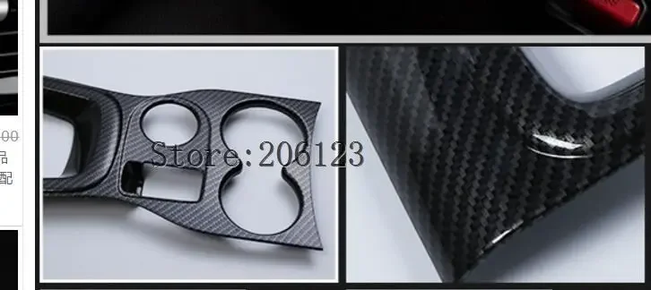 For Renault Kadjar 2016 2017  2018  Gear Shift Box Panel Frame Cover Trim Chrome Interior Water Cup Decoration Car-Styling