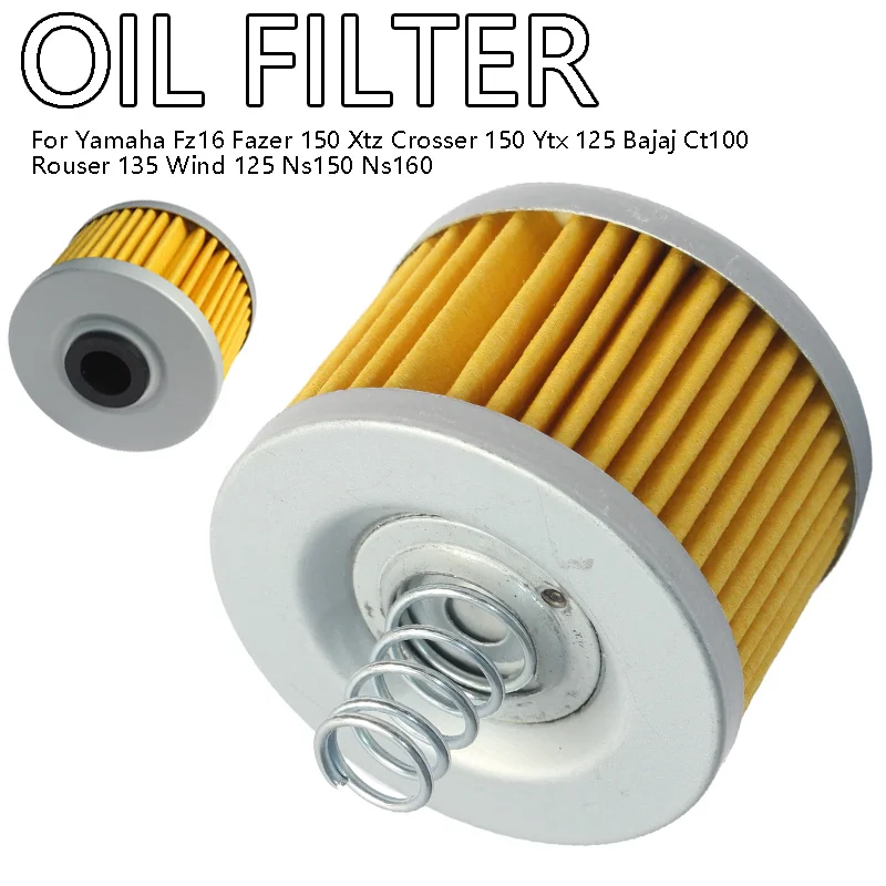 Filtro de Óleo para Fz16 Fazer 150 Xtz Crosser 150 Ytx 125 Ct100 Rouser 135 Wind 125 Ns150/160