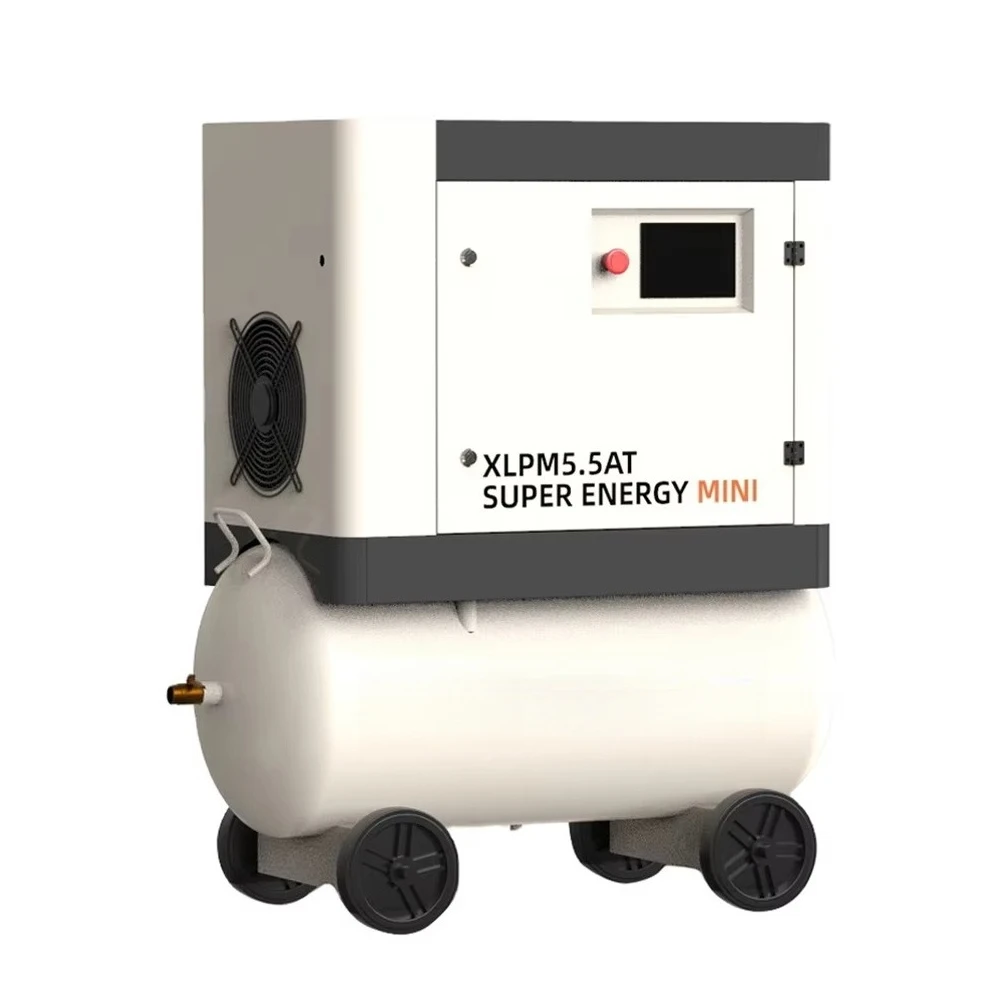 

4 кВт, 5,5 л.с., 7/8/10 бар, мини-мобильный поворотный винтовой воздушный компрессор XLPM5.5AT