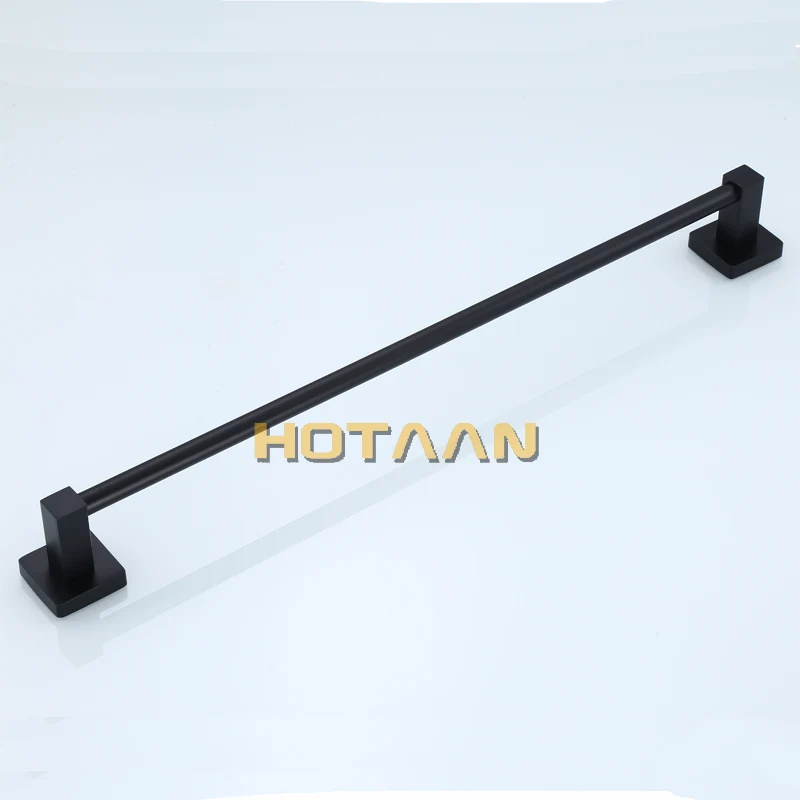.  Matte Black Finish Stainless Steel Bathroom Accessory Single Towel Bar Towel Rail Towel Holder 30/40/45/50/60cm