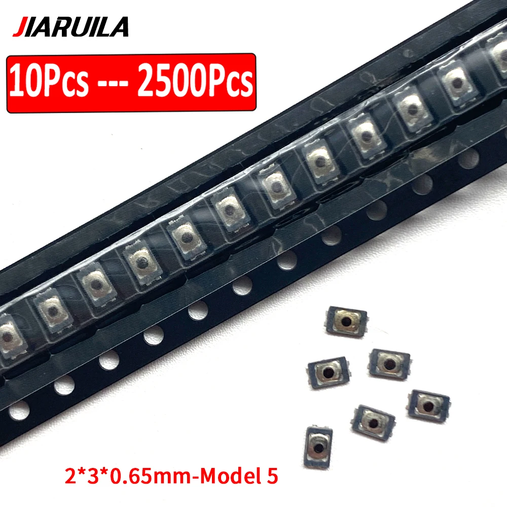 10Pcs - 2500Pcs，Mini Membrane Keyboard Tact Push 2*3*0.65mm Touch Button Micro Switch Thin Film Key Board