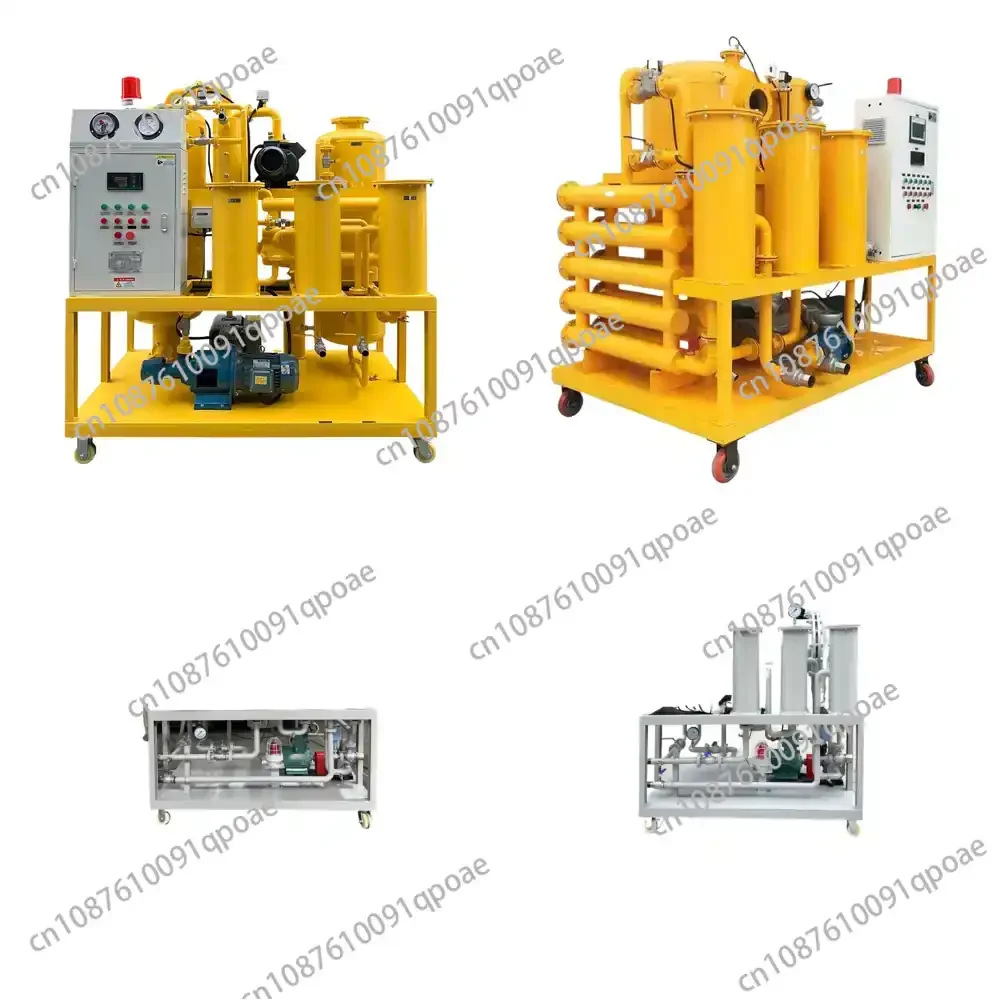 Double Stage High Vacuum Oil Filtration Equipment for Series Control for Insulating Oil Transformer Oil Filtration Machine