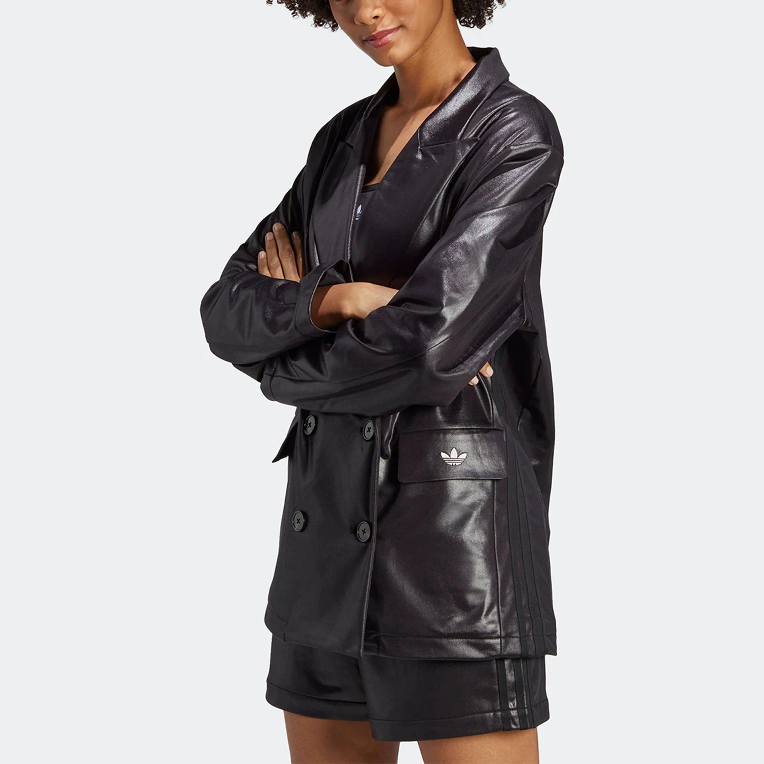Adidas Authentic Three Leaves Veste de costume décontractée pour femme IQ3410