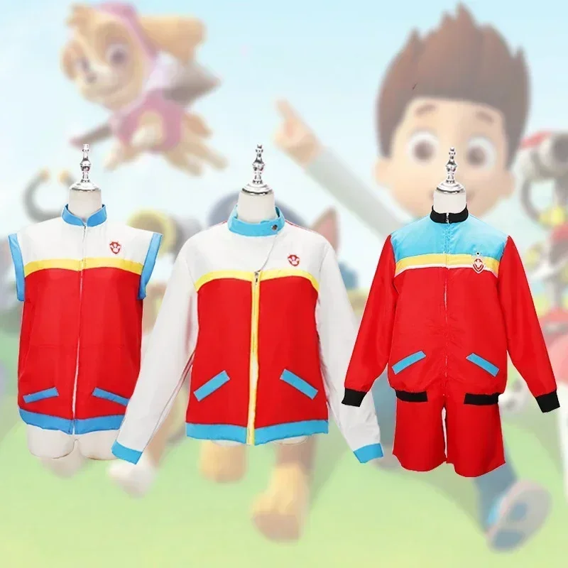 

Paw Patrols Ryder Vest Anime Jacket Creative Cosplay Clothing Cartoon Figure Role Play Clothes for Kids Christmas Birthday Gift