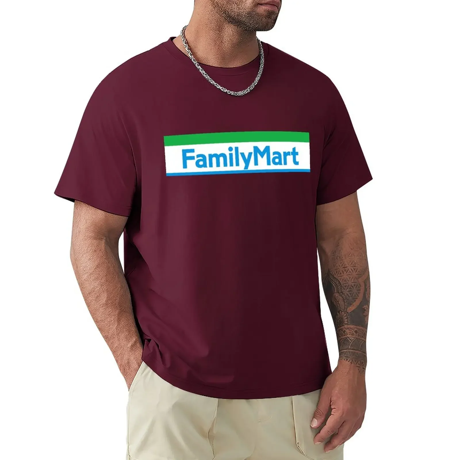 New heavyweight Family Mart Sticker T-Shirt sweat shirts custom t shirts design your own graphics t shirt men graphic t shirts