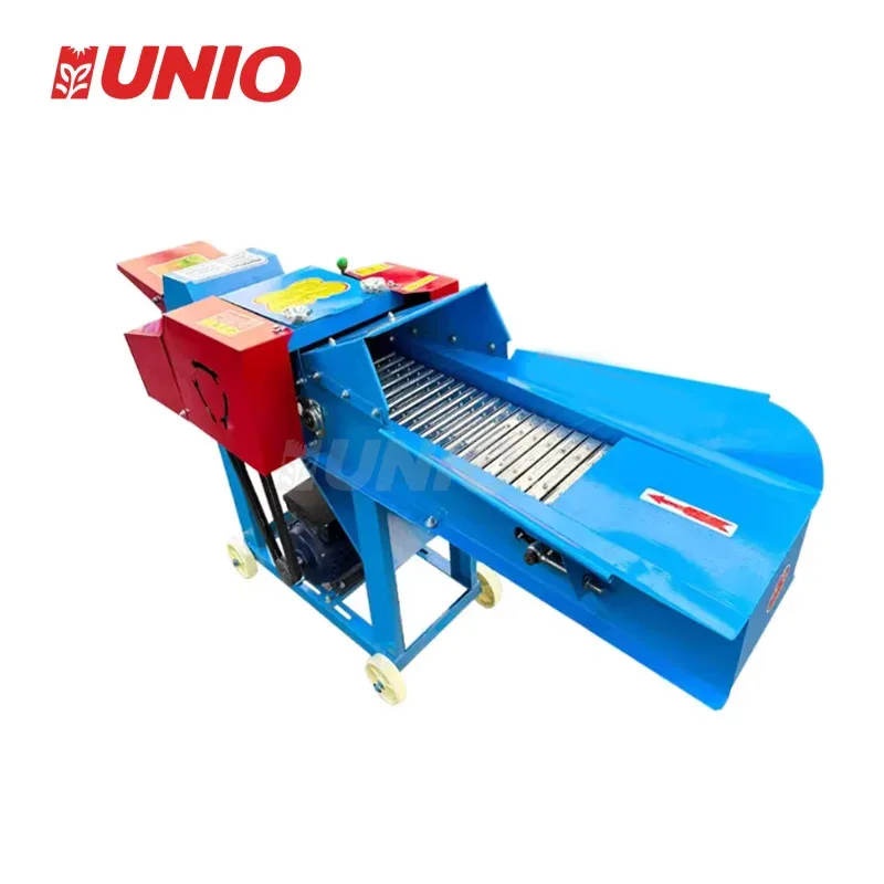 

UNIO Farm Animal Feed Chaff Cutter Straw Crusher 3 Ton/H Capacity Cast Iron Easy To Operate