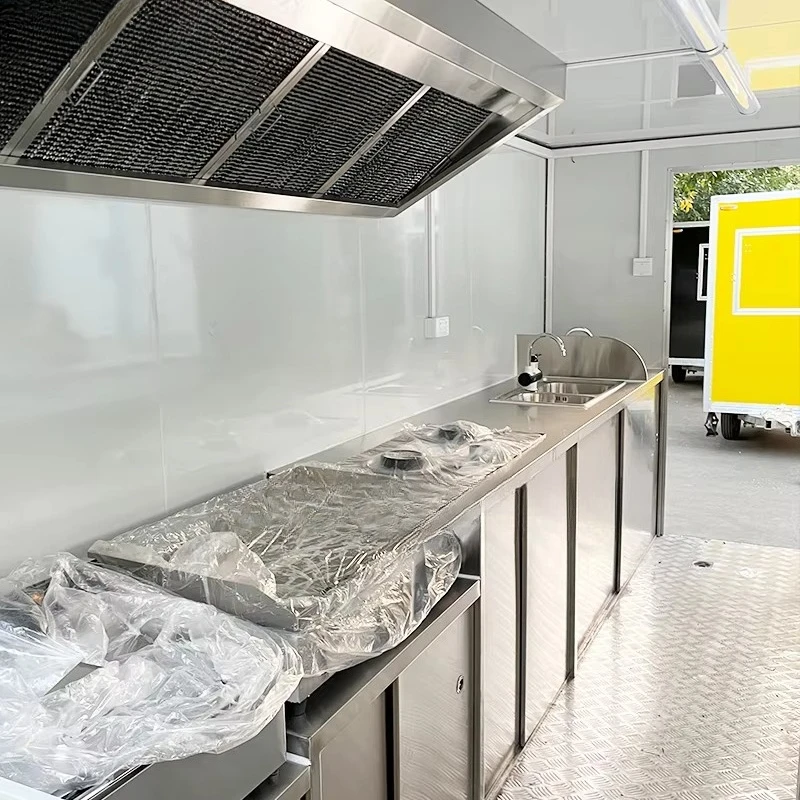 Custom Double Decker Mobile Food Truck Fast Vending Van With Full Kitchen For Catering For Ice Cream Sale