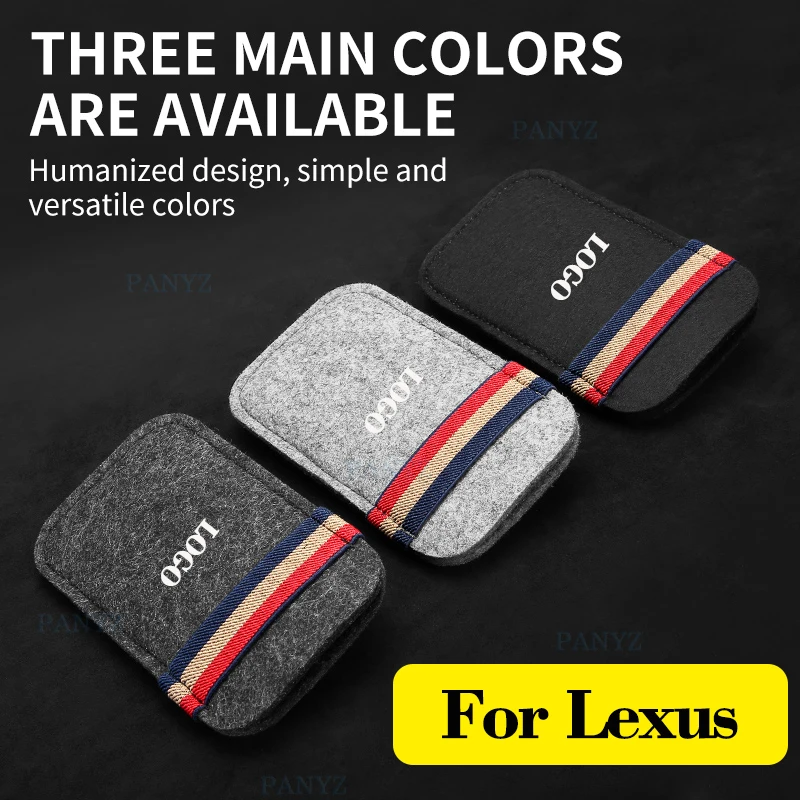 Car Sun Visor Felt Glasses Case Holder Auto Sunglasses Clip For Lexus ES RX NX  MS600 LX RC GS UX LC RZ